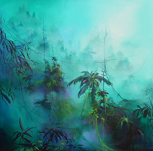 Obrazy - *PREDANÝ*  "Tyrquē"MAĽBA 100cm x 100cm - 16811520_