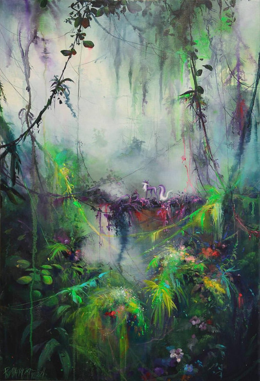 Obrazy - "Vpred II."MAĽBA 90cm x 60cm - 16813161_