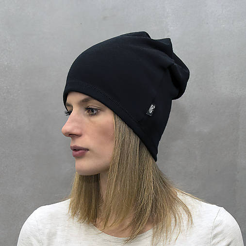 Šály a nákrčníky - Multitunel MERINO black (ženy) - 16812405_