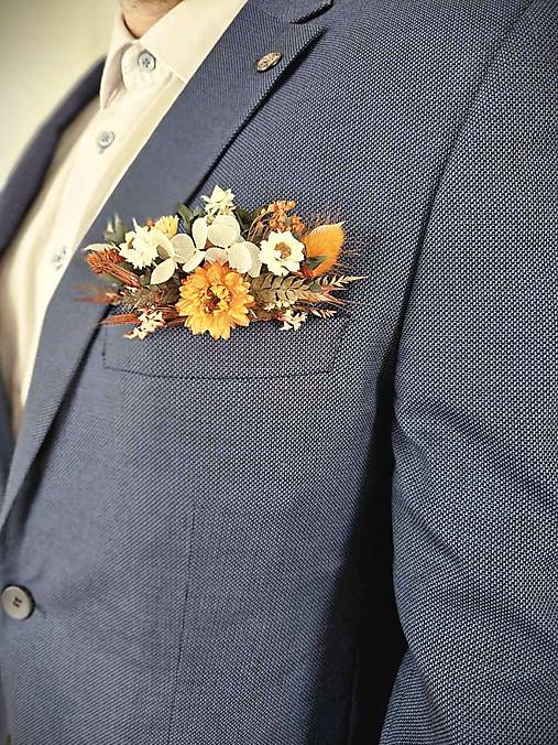 Svadobné pierka - Pierko pre ženicha do vrecka - 16814192_