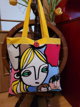 Nákupné tašky - Nákupka Tvár - 16815466_