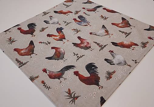 Úžitkový textil - Prestieranie,,kohútiky a sliepočky" - 16817169_