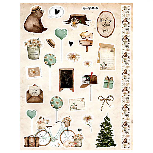 Papier - Samolepky na dekorovanie - 16816499_
