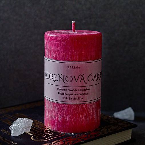 Sviečky - Sviečka Koreňová čakra - 16816884_