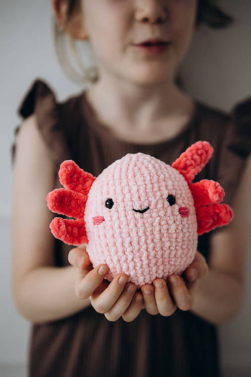 Hračky - Plyšová hračka Axolotl - 16819935_