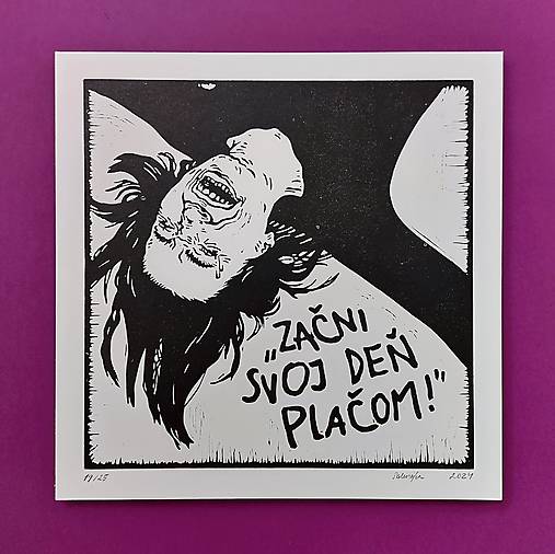 Grafika - "Začni svoj deň plačom!" - 16819604_