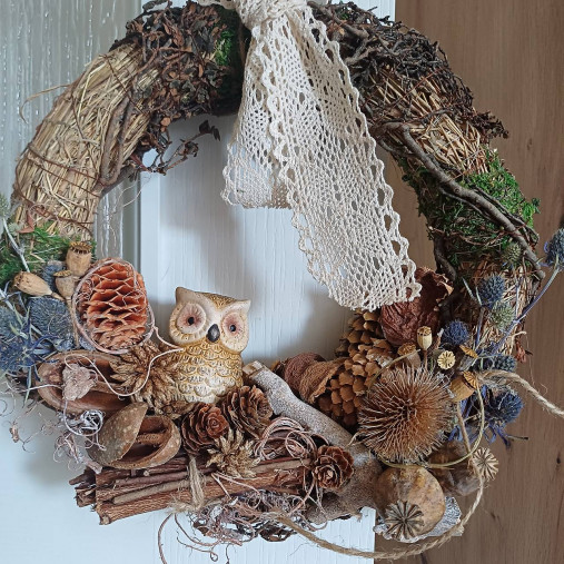 Dekorácie - Jesenný  veniec - 16819997_