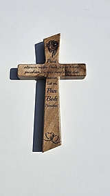 Dekorácie - Drevený svadobný krížik - VARIANTY - 16823564_