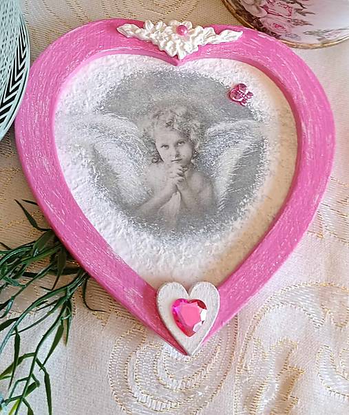 Dekorácie - Obrázok - Modliaci sa anjelik strážny - 16825923_