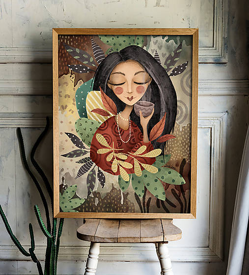 Grafika - Print Kamélia - 16823795_