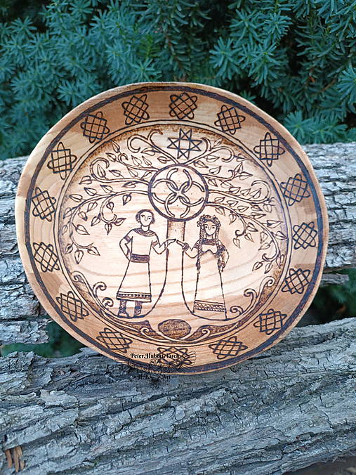 Nádoby - Svadobná slovanská miska - slavic wedding bowl - 16828021_