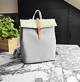 Batohy - Trinity street backpack šedá s pistáciovou - 16827314_