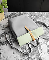 Batohy - Trinity street backpack šedá s pistáciovou - 16827316_