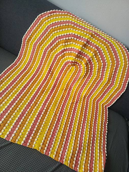 Detský textil - Dúhová deka do kočíka/postieľky  - 16827051_
