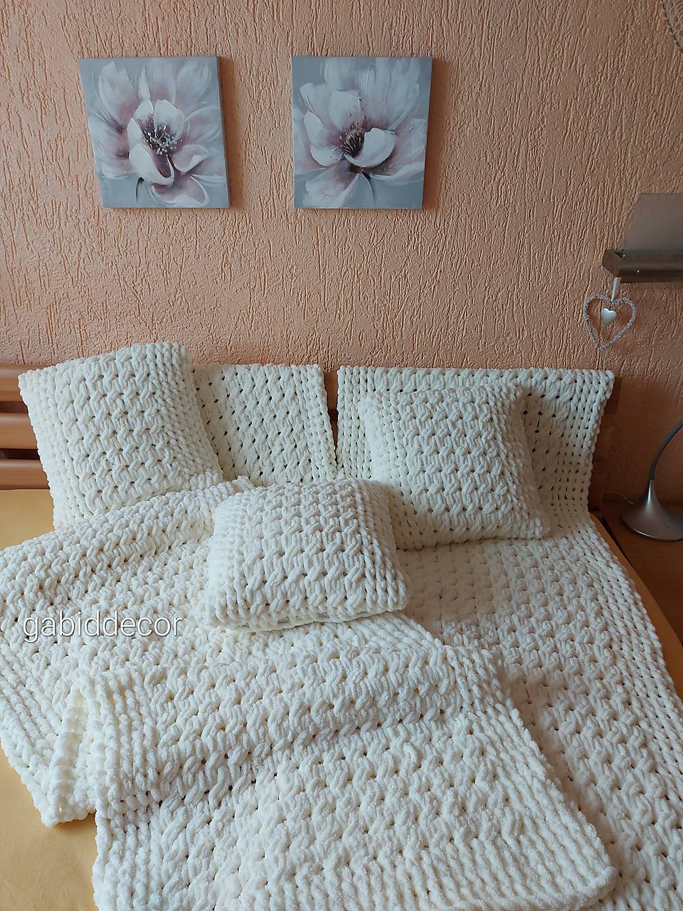 Jemnučká a ľahká deka/prehozy na sedaciu súpravu z priadze alize puffy