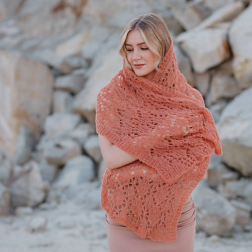 Šatky - Šatka alpaca silk | Moja slnko jesenné - 16834710_