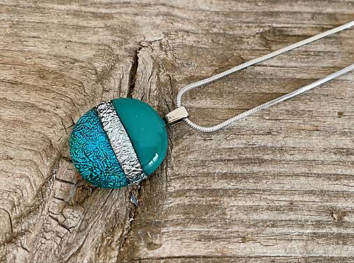 Prívesok s retiazkou Teal sparkle