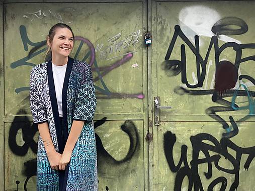 Kimoná - ZERO WASTE róba - limitovaná edícia (Ametyst) - 16837055_