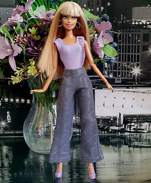 Elegantné nohavice pre Barbie