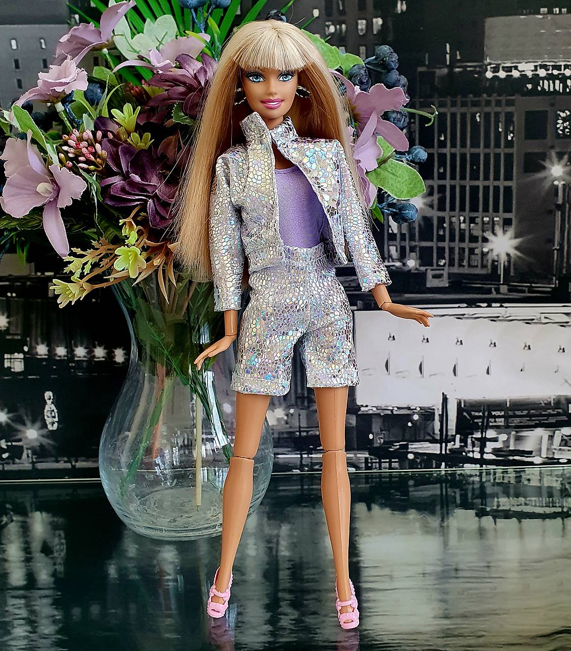 Strieborný set pre Barbie