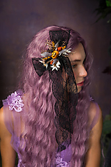 Ozdoby do vlasov - Halloween spona do vlasov "tekvičky"  - 16837295_