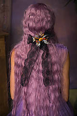 Ozdoby do vlasov - Halloween spona do vlasov "tekvičky"  - 16837300_