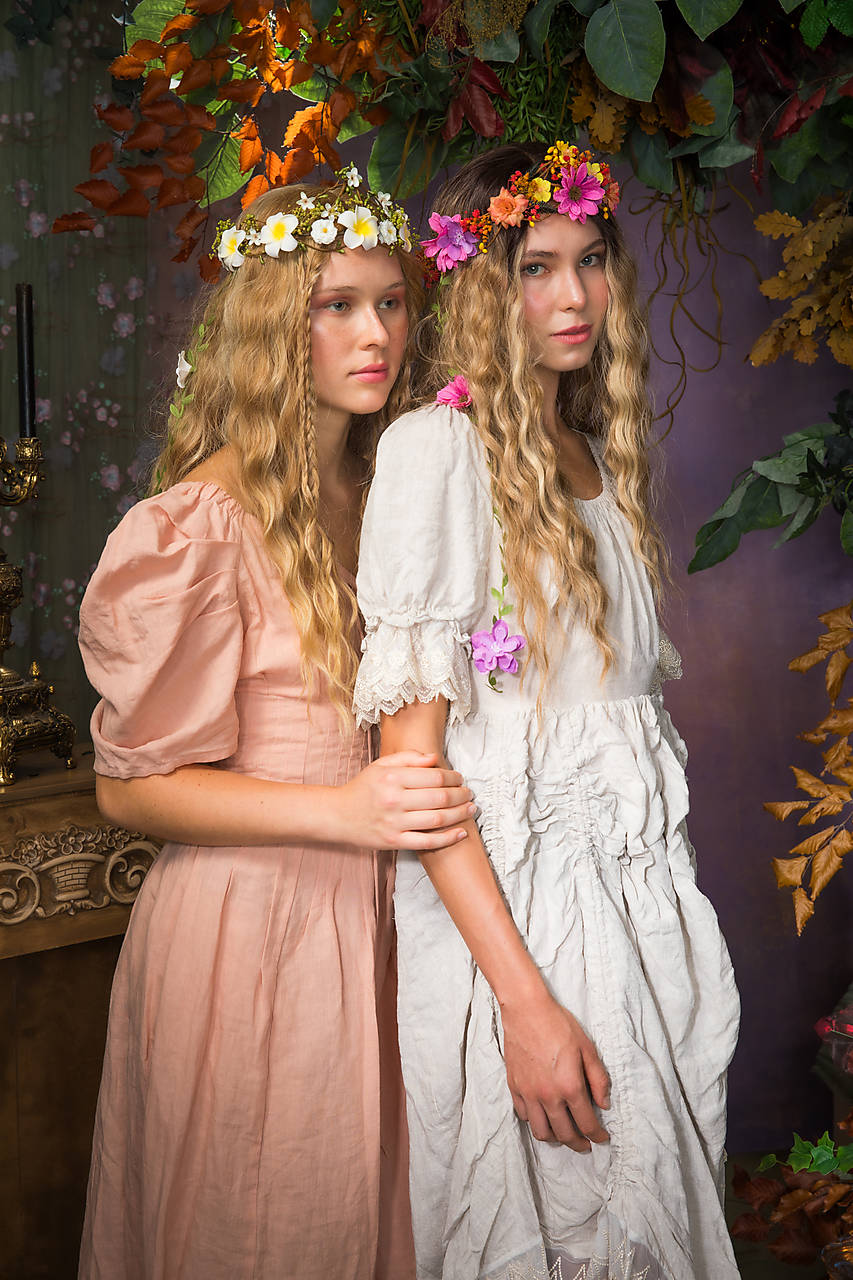 Kvetinový venček so závojom "keď v duši kvitne" - biely alebo farebný