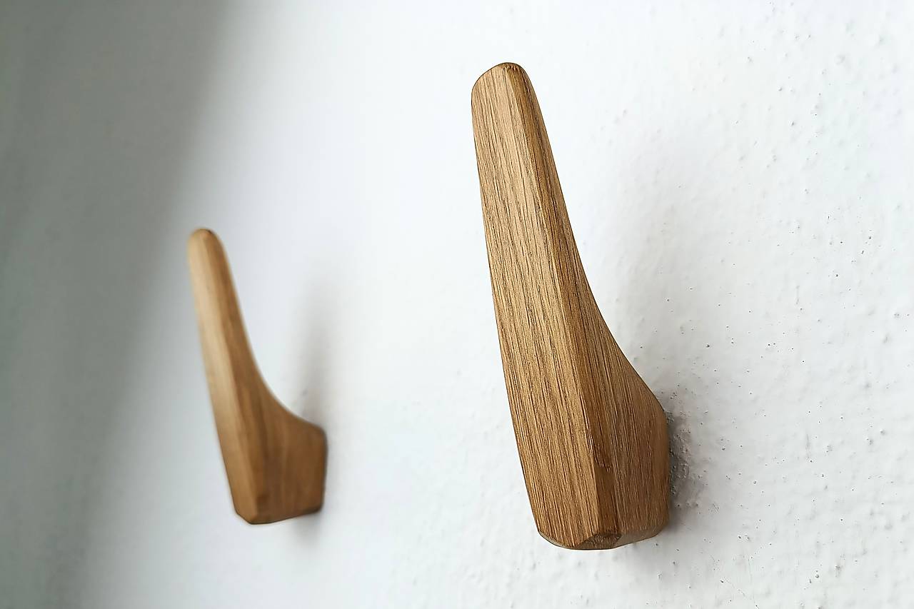 Nástenný vešiak KING drevo dub