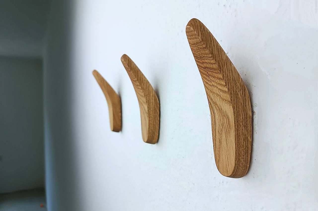 Nástenný vešiak QUEEN drevo dub