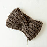 Čiapky, čelenky, klobúky - Čelenka "Na obláčiku" (Hnedá) - 16838274_