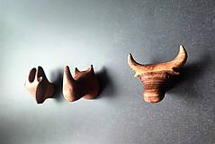Nábytok - Set nástenných vešiakov SAVANA drevo orech - 16837549_