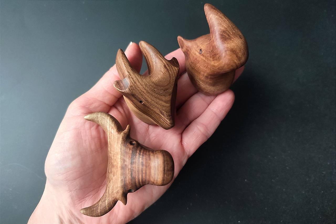 Set nástenných vešiakov SAVANA drevo orech