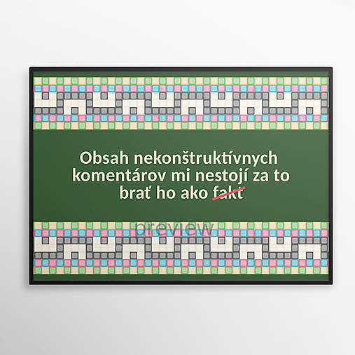 Grafika - Grafika proti nekonštruktivite (priateľský vzor) - na ležato (téma konštruktívna kritika) - 16838707_