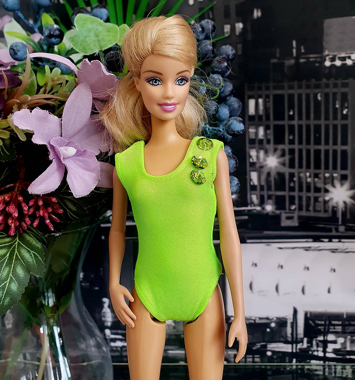 Zelené plavky pre Barbie