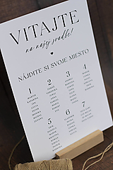 Papiernictvo - Zasadací poriadok  "Jednoduchý vzor 1" - 16841924_