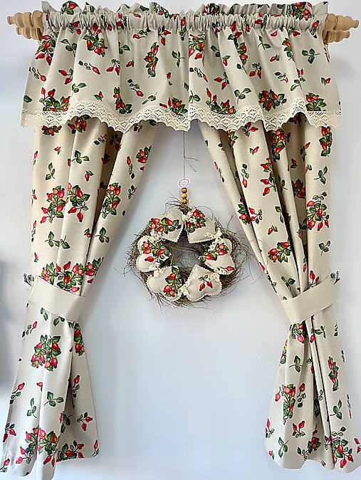 Úžitkový textil - Závesy  s volánom - šípek - 16843425_