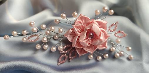 Ozdoby do vlasov - Kvet na vlásenke  - 16843855_