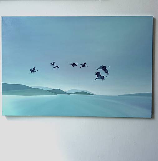 Obrazy - Nad hladinou (90x60) - 16846118_
