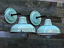 Svietidlá - Set dvou keramických nástěnných lamp Týna - 16844288_