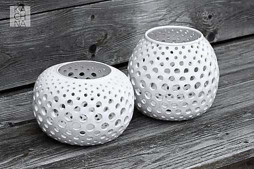 Svietidlá - Keramický svícen/aranžovací váza - 16844913_