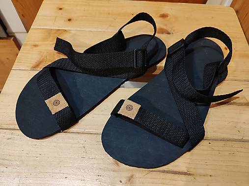 Ponožky, pančuchy, obuv - Barefoot sandále - JEDNOFAREBNÉ (ČIERNA) - 16842728_