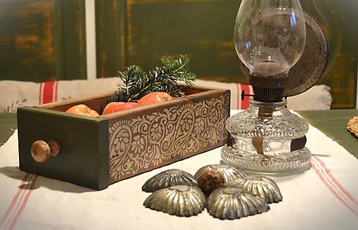 Nábytok - Ornamentový šuflík - 16842770_