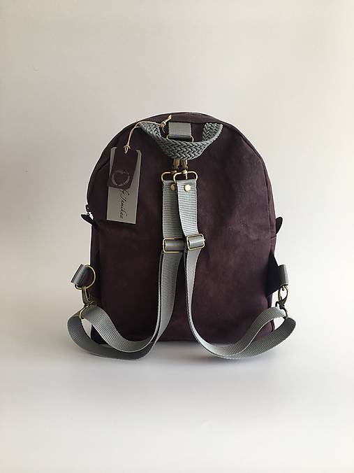 Batohy - Compact Urban Batoh  "Burgundy" - 16846571_