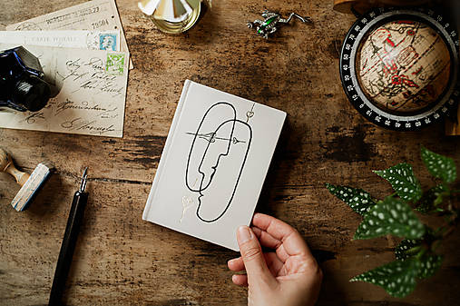 Papiernictvo - Peter a Lucia - upcyklovaný zápisník/skicár - 16849206_