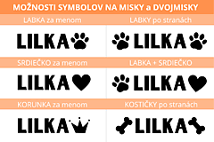 Pre zvieratá - Miska pre psa s menom (pre mačku) - baby modrá / viac veľkostí - 16853534_