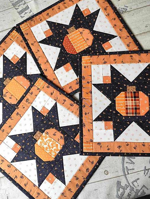 Úžitkový textil - Pumpkins... prestieranie 4 ks - 16856336_