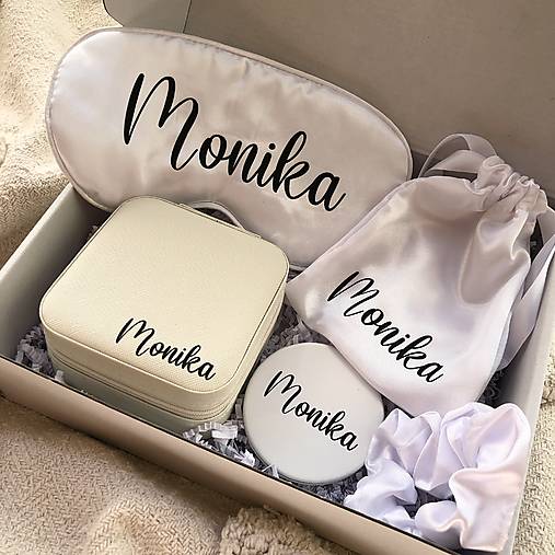Úložné priestory & Organizácia - Beauty kráľovná - personalizovaný darčekový ženský box (Biela) - 16856259_