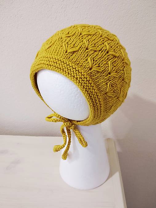 Detské čiapky - Čepček Púpavienka 100% merino - 16854967_
