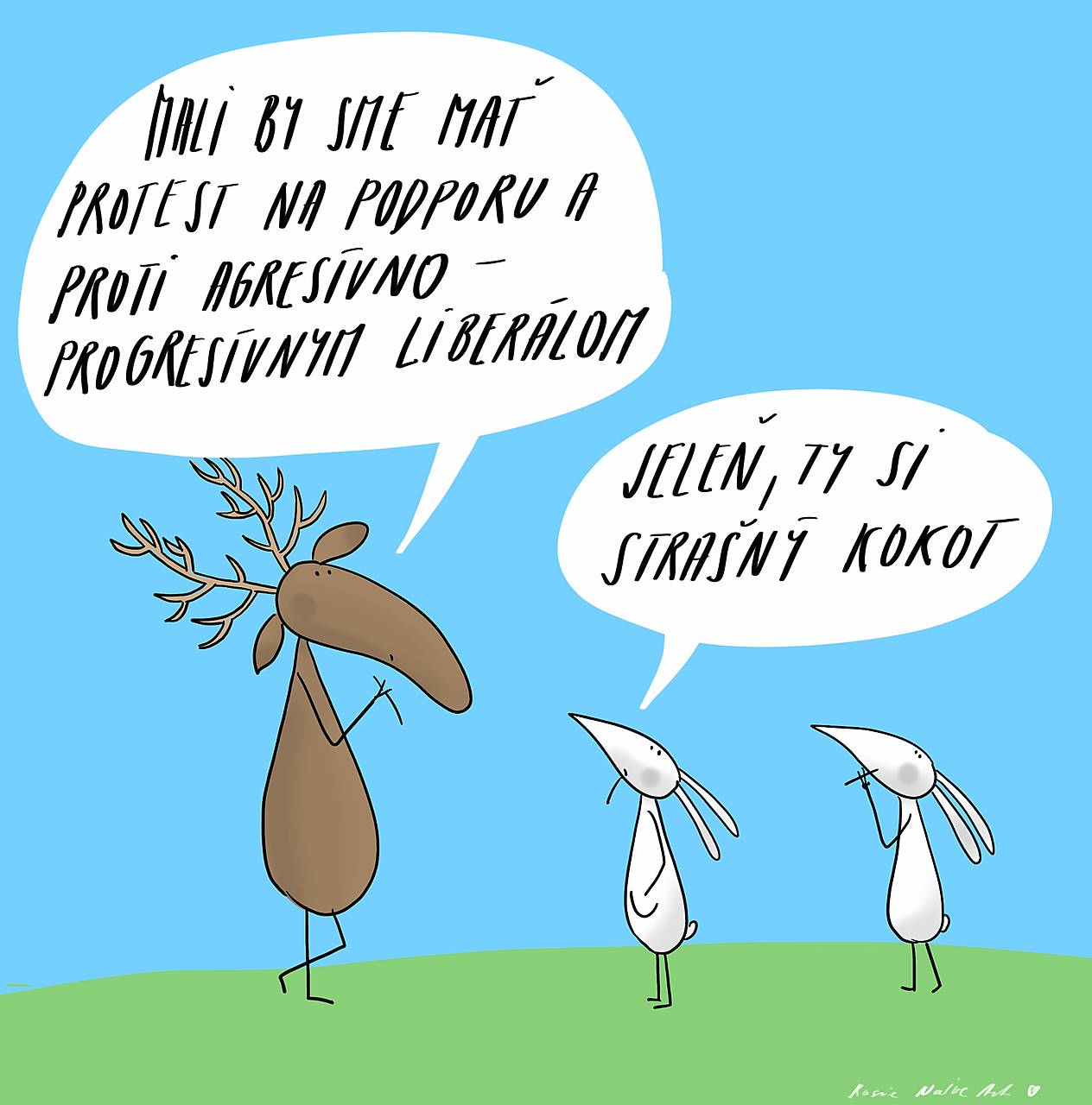 Jeleň, Giclée art print 30x36