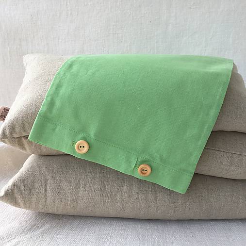 Úžitkový textil - Návliečka na FILKI šupkový vankúšš 45 cm (zelená 45x25 cm) - 16860893_
